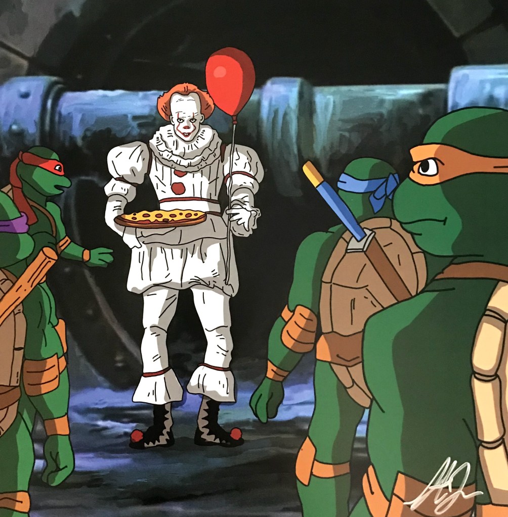 It and Teenage Mutant Ninja Turtles Mashup Print