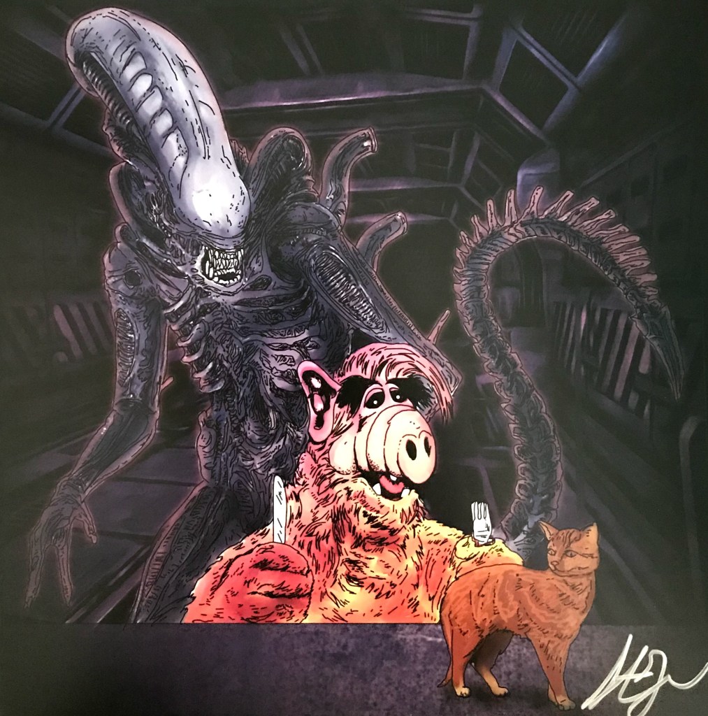 Alf and Alien Mashup Print